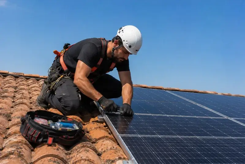 Maintenance et monitoring de panneaux solaires à Kergrist